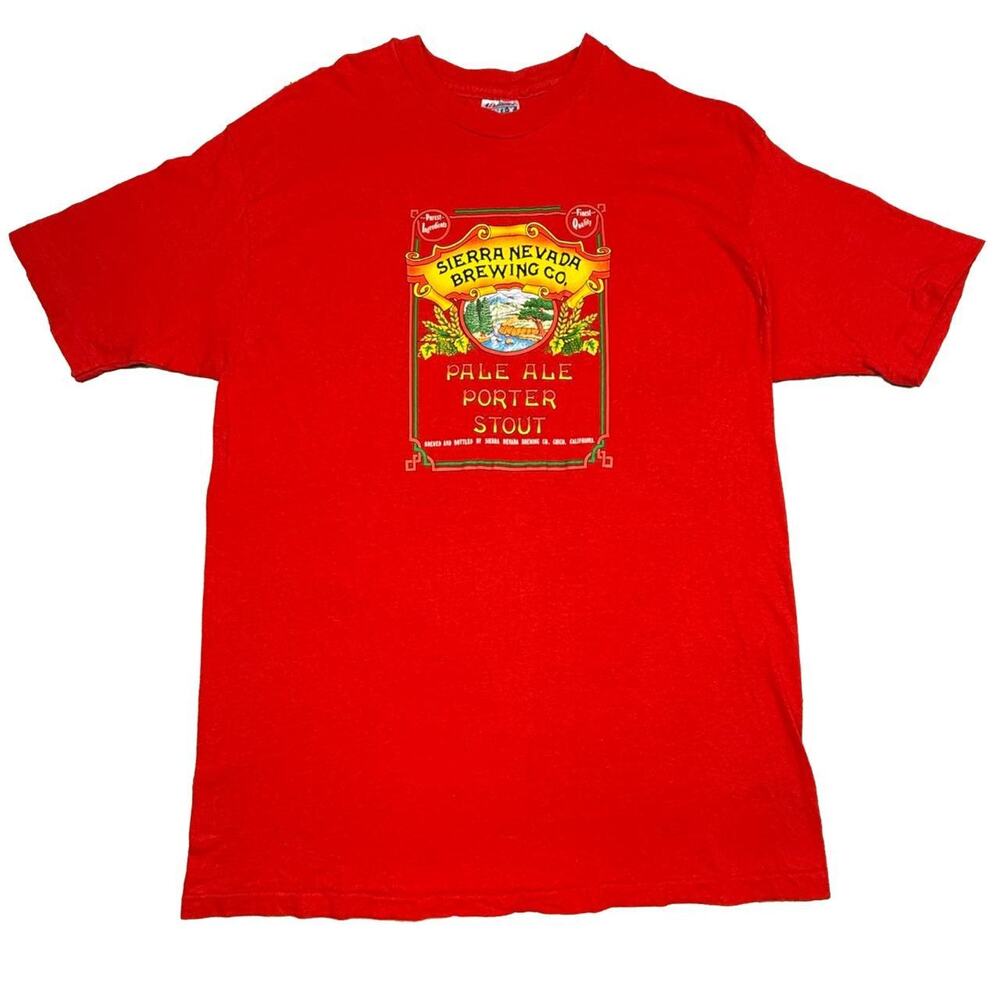 Vintage sierra nevada beer t shirt 90s USA XL Single Stitch craft nature